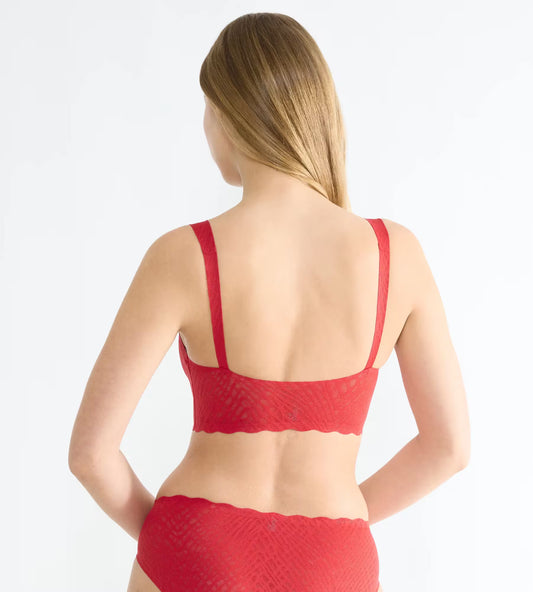 Sloggi Bralette - ZERO Feel 2.0 Bliss Festive Bralette - Shanghai Red