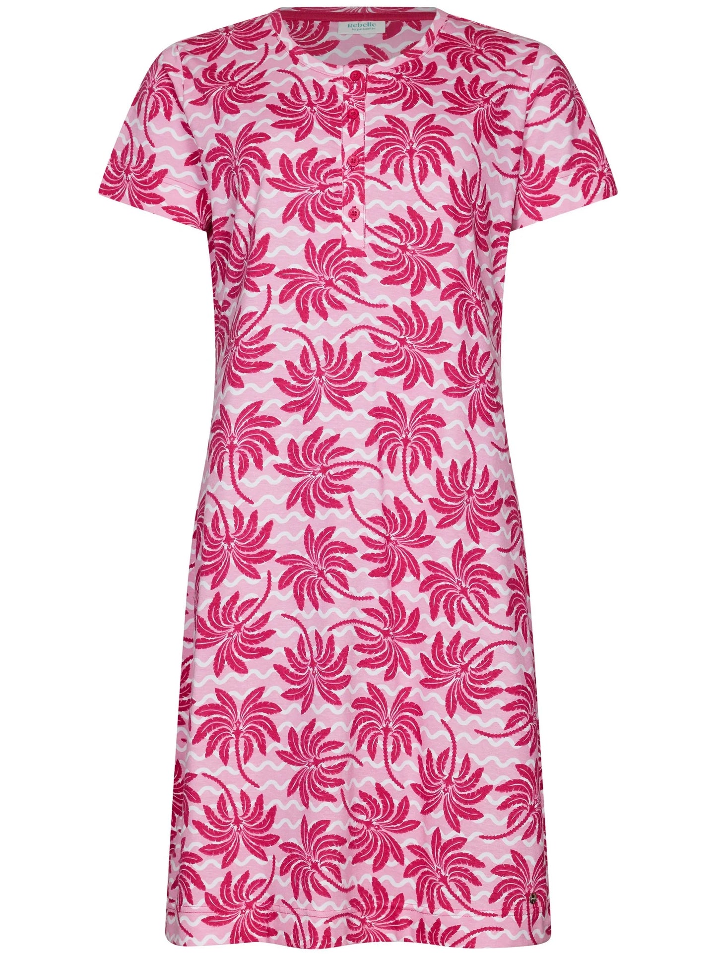 Rebelle Nachthemd met All-over print - Palm Springs 111261-618-1 - Pink