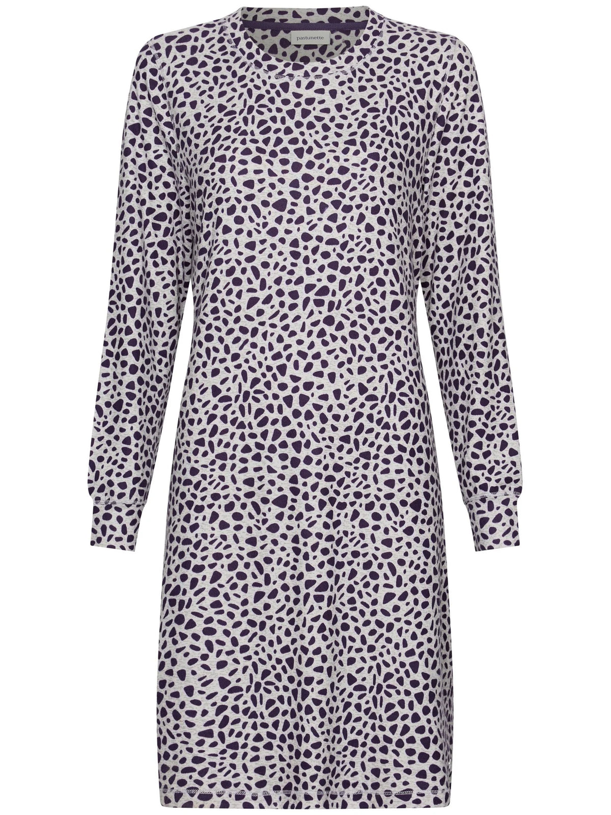 Pastunette nachthemd met boorden - Purple Pebbles 111262-178-1 - Donker Paars