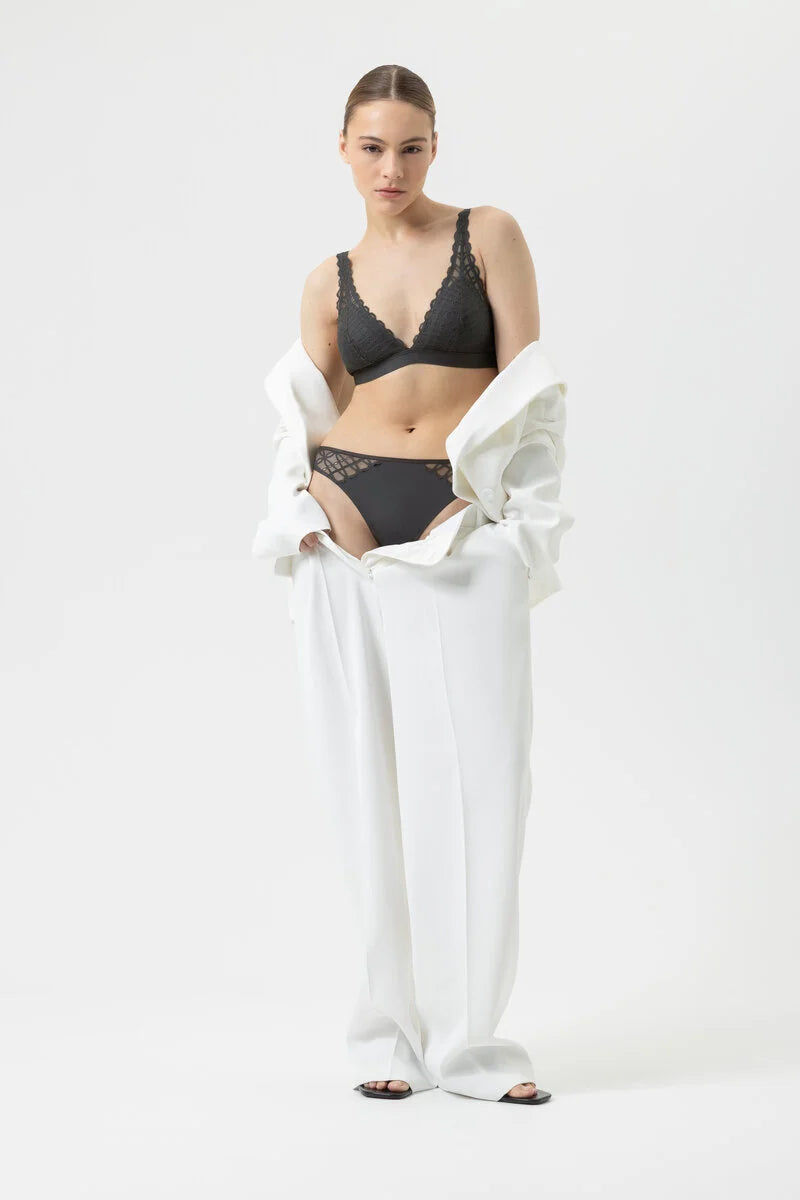 Mey bralette Triangle bh - Poetry Temptation 1150022 - Thunder Grey 515