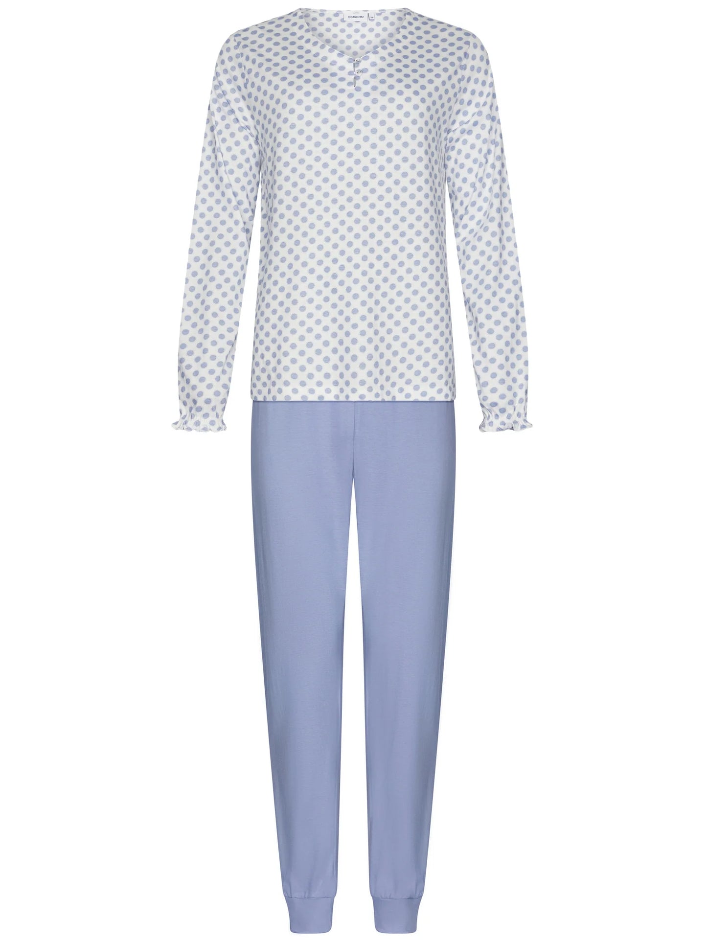 Pastunette Pyjama met stippen design - Blue Fog 121252-146-1 - Blauw