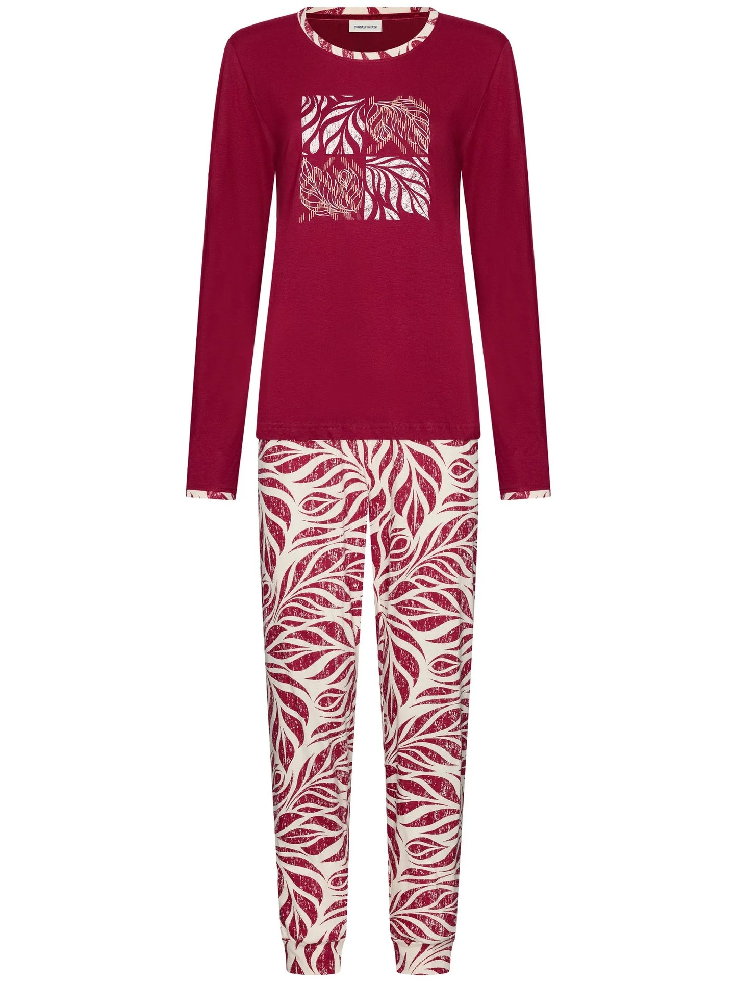 Pastunette Pyjama serie Rosewood Comfort - 121262-100-2 - Donker Rood
