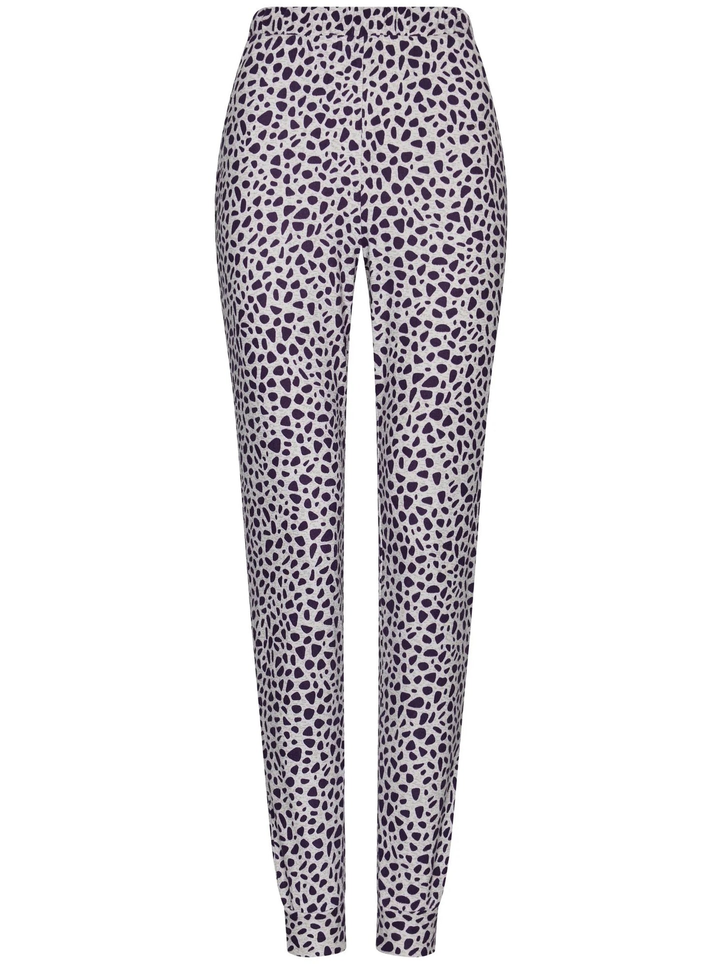 Pastunette warme Pyjama met boorden - Purple Pebbles 121262-178-1 - Donker Paars
