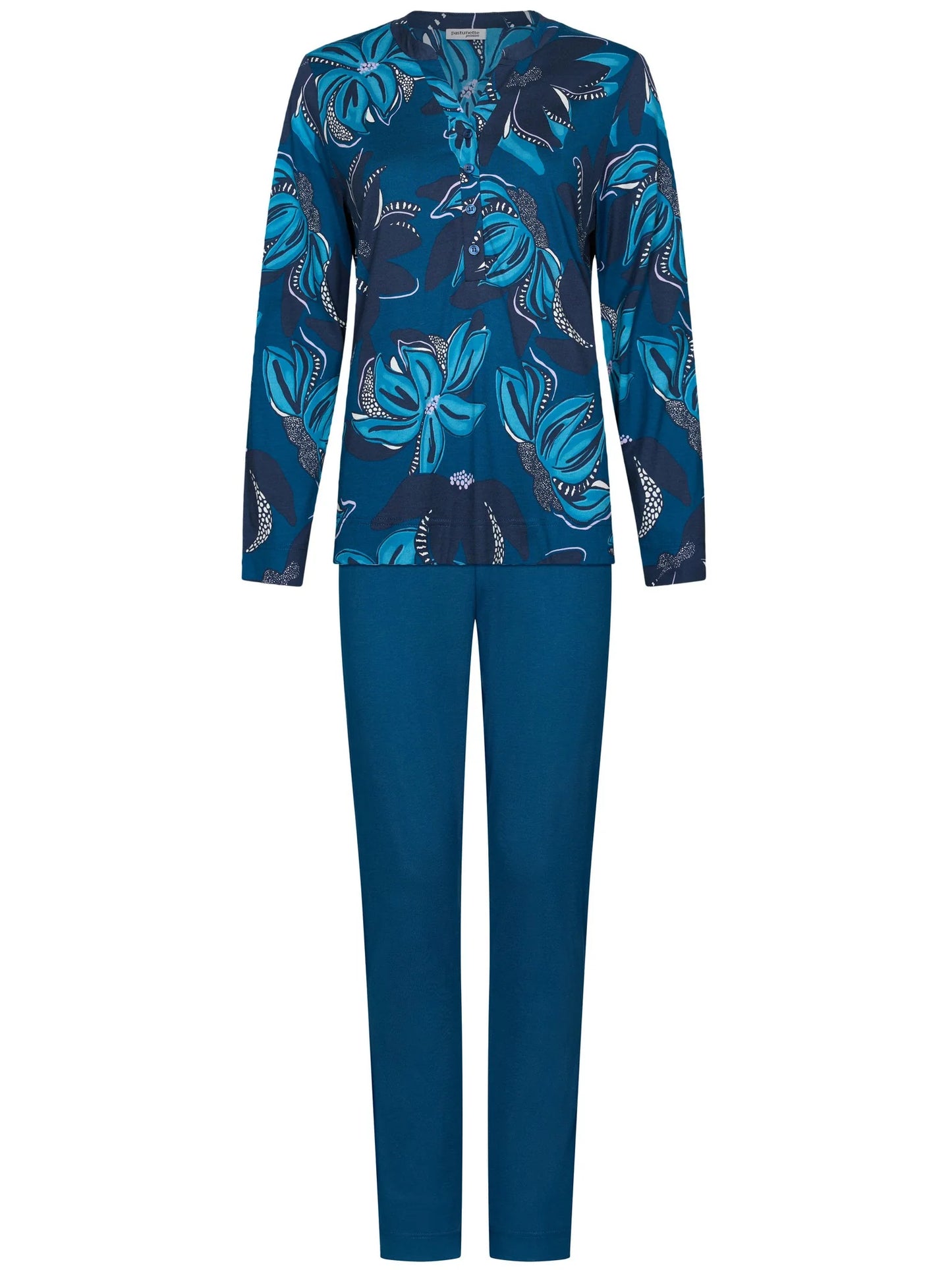 Pastunette Premium Pyjama - Blue Mirage 121262-228-1 - Donker Blauw