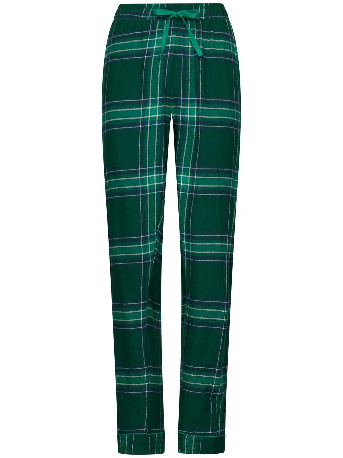 Rebelle Pyjama Flanel doorknoop ruit - Cosy 121262-624-2 - Groen
