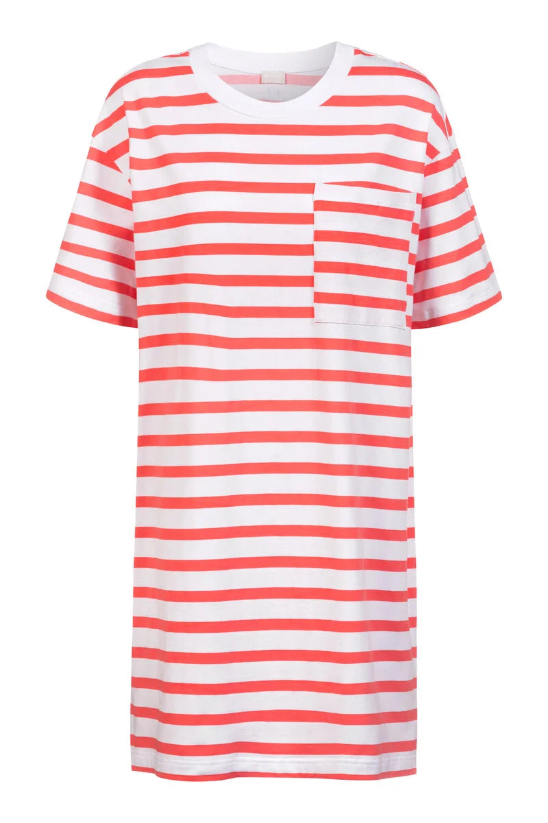 Mey Nachthemd korte mouw - Summer Stripes  1230039 - Red Lobster