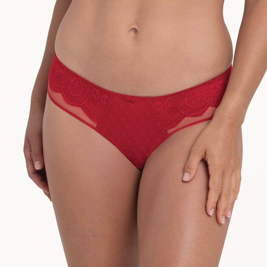 Rosa Faia Tailleslip - SELMA 1336 - Red