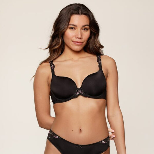 LingaDore voorgevormde t-shirt bh - Daily 1400-1 - Zwart Multi (332)