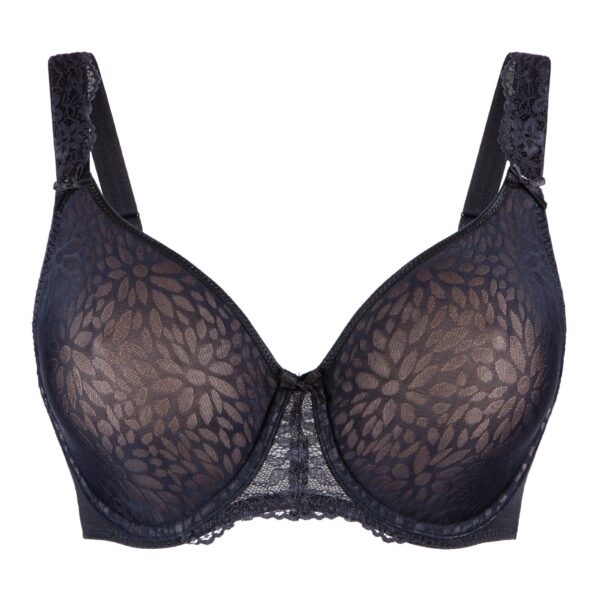 LingaDore Beugel BH Plus Size Naadloos - Daily 1400-5C - Zwart/Nude print