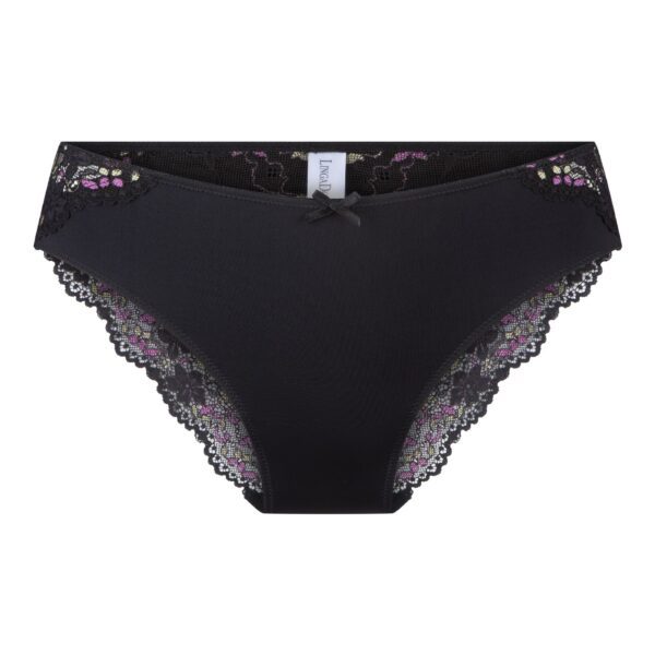 LingaDore brazilian lace slip - Daily 1400B-3 - Zwart Multi (332)