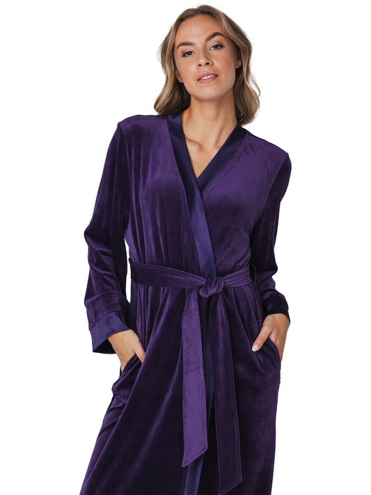 Pastunette premium badjas kimono omslag - Dark Orchid 171252-230-1 - Donker Paars