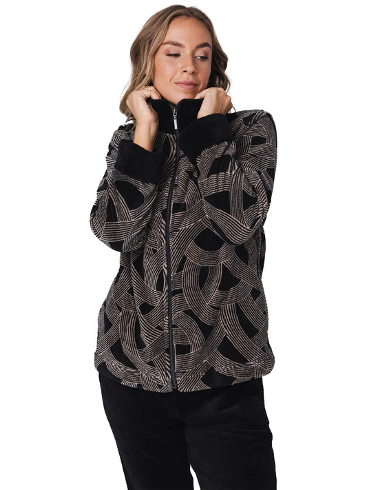 Pastunette Premium Huispak met grafisch design - serie Balance 181252-246-1 - Zwart