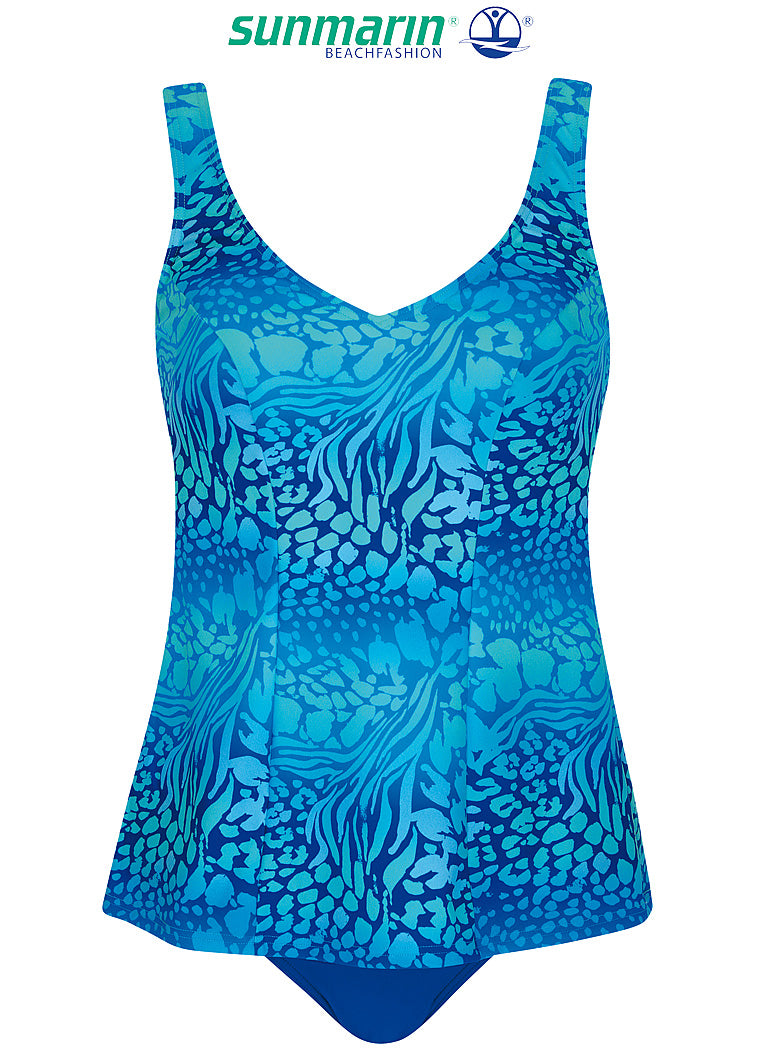 Sunmarin voorgevormde tankini zonder beugel - 18605 - Blauw