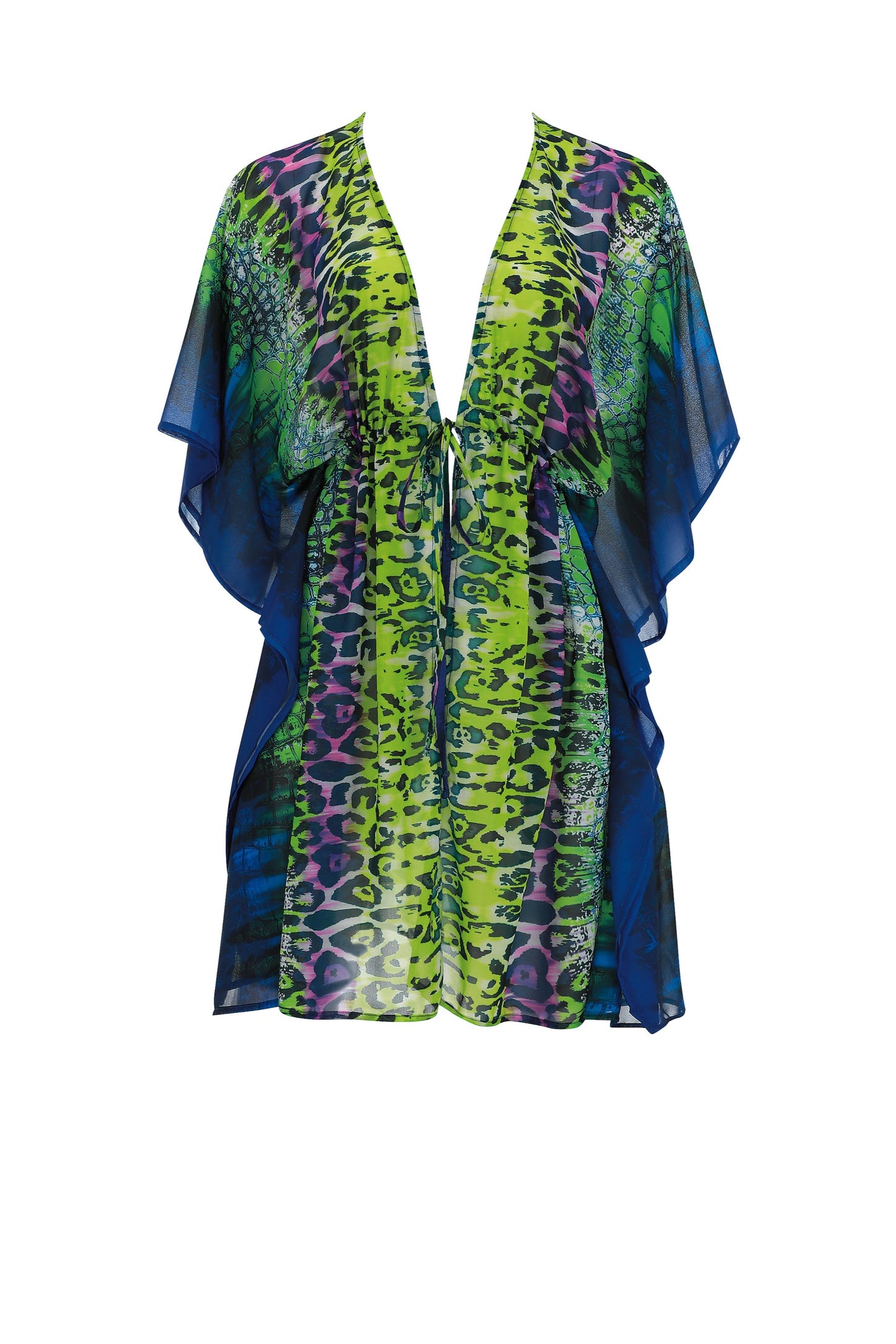Sunflair blouse / poncho - 23100 - Nachtblauw groen
