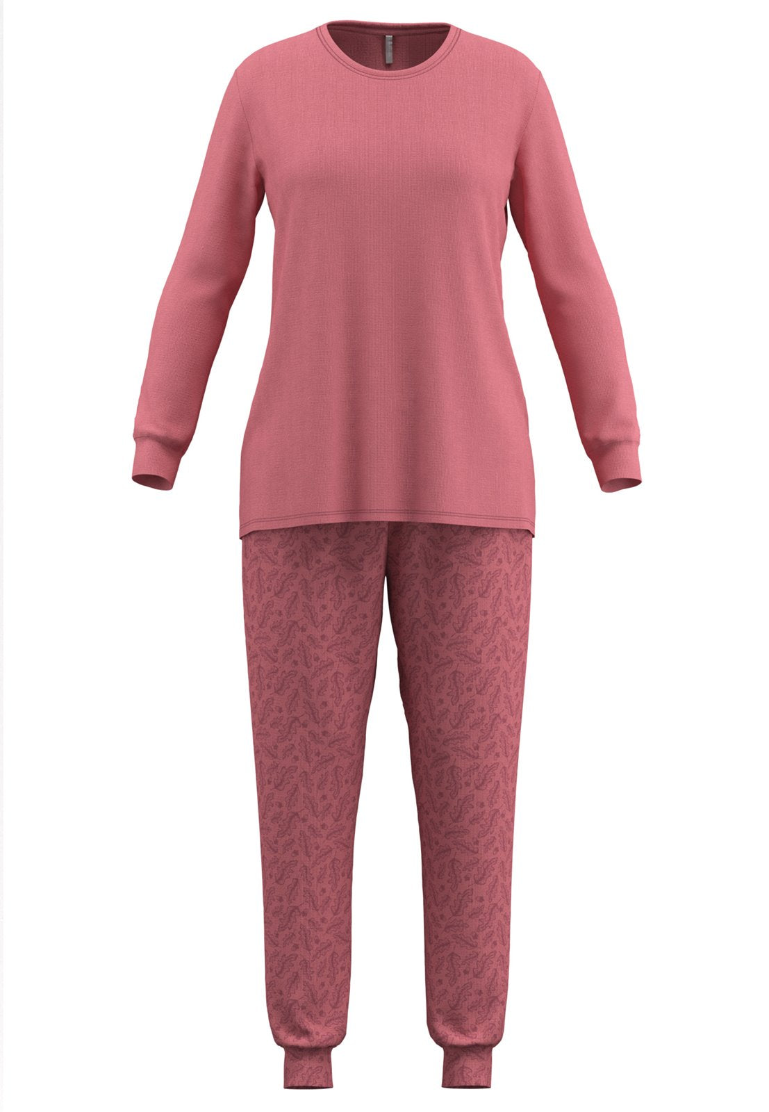 Gotzburg Pyjama met boorden - Marbella 250305 - Rood bladmotief