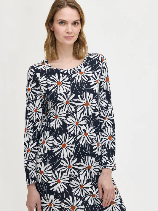 Nanso lang nachthemd magrieten - ANETTE 29045 - Blauw