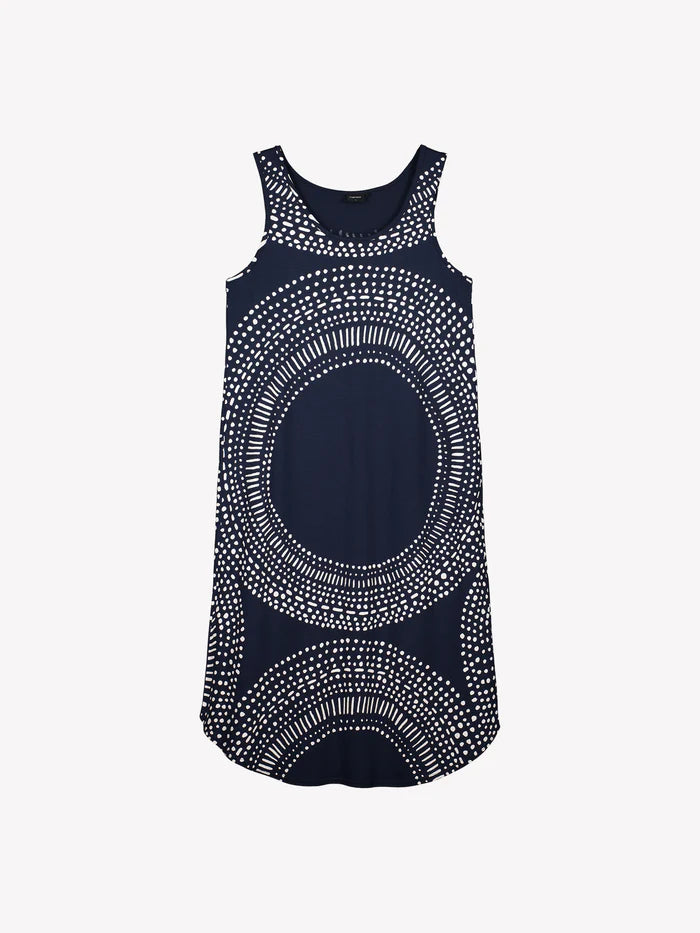 Nanso Mouwloos Nachthemd lang - Aura 29335 - Blauw (2406)