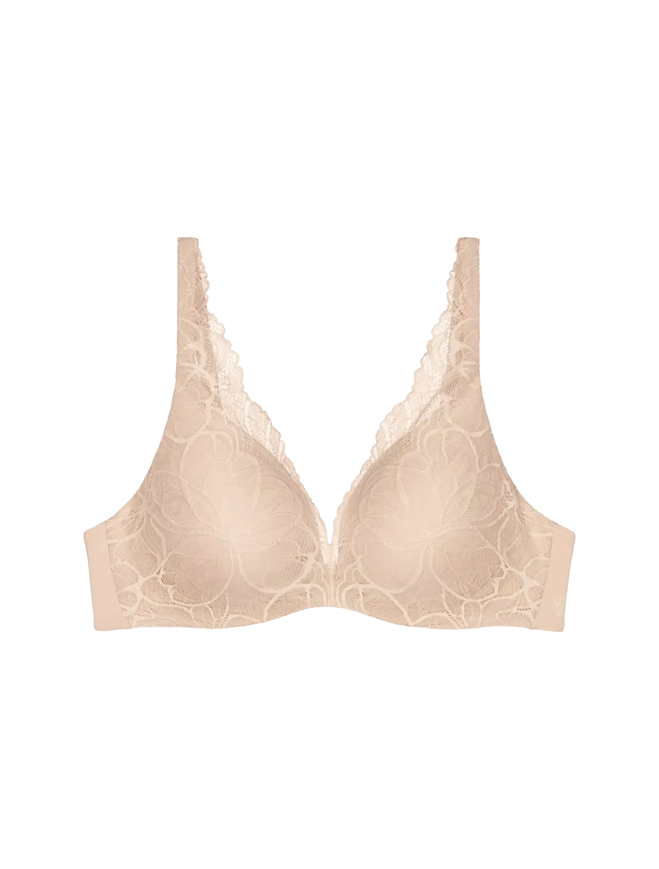 Triumph Push-up BH - Body Make-Up Illusion Lace WP - Zwart en Nude