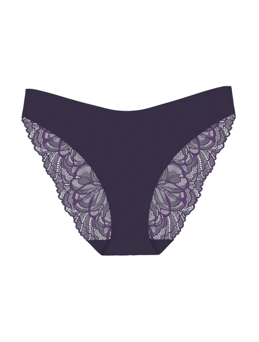 Triumph luxe slip - Body Make-Up Illusion Lace highleg Tai - 7329 - Prussian blue 00TS