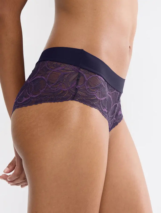 Triumph hipster - Body Make-Up Illusion Lace Shorty R* - Prussian blue 00TS