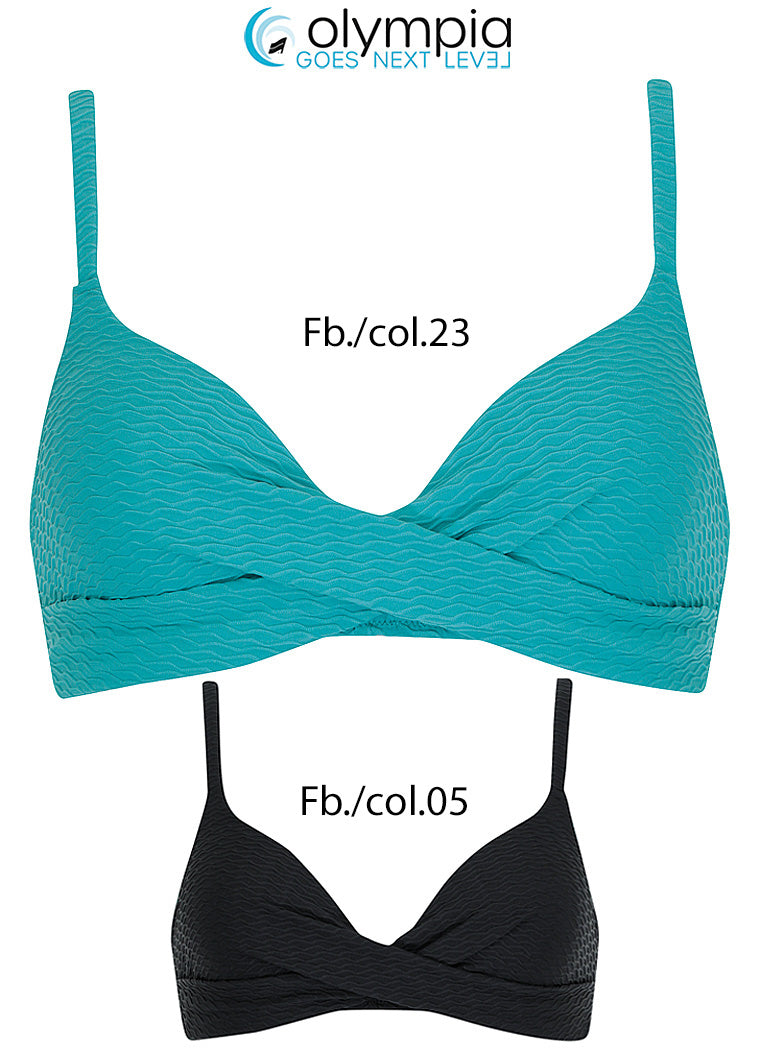 Olympia Plunge padded bikini set - 31603/31643 - Zwart wave