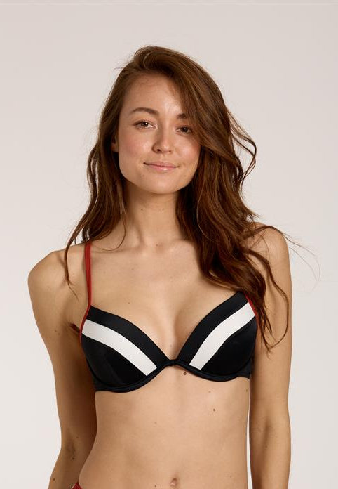 Olympia voorgevormde Bikini met beugel - 31655+31658 - Zwart rood