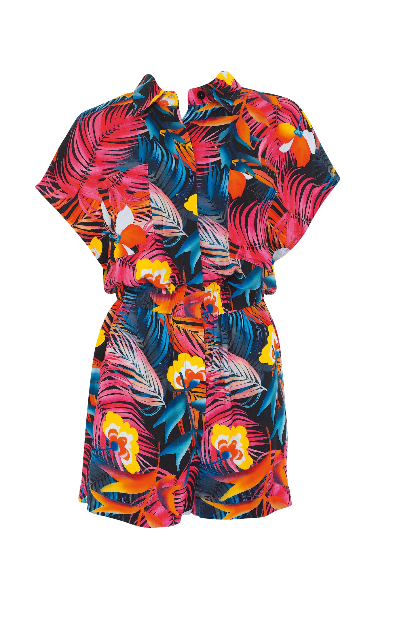 Sunflair Jumpsuit bloemenprint - 73700 - Zwart gebloemd