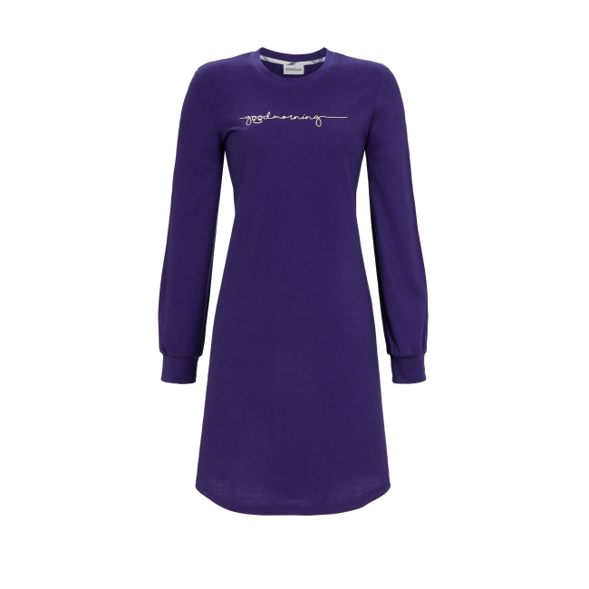 Ringella nachthemd met opdruk goodmorning - 3511010 - Dark navy