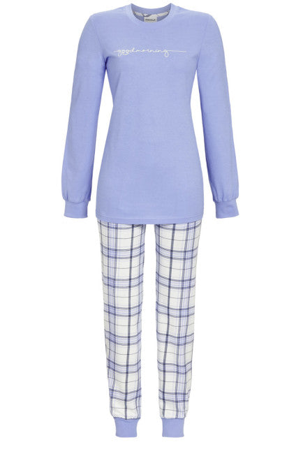 Ringella pyjama goodmorning met boorden - 3511210 - blue bell