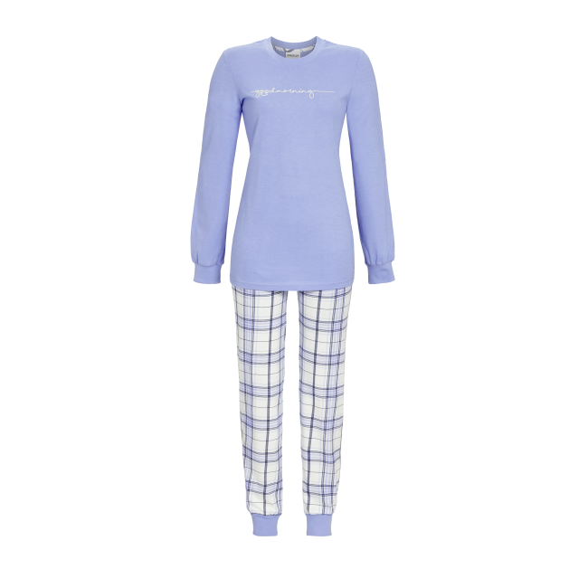 Ringella pyjama goodmorning met boorden - 3511210 - blue bell