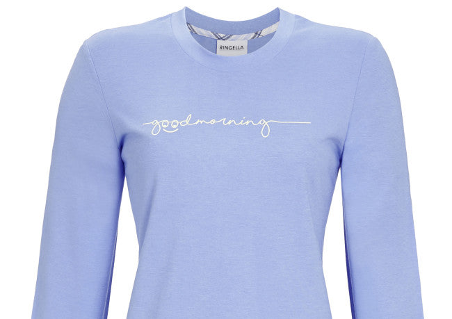 Ringella pyjama goodmorning met boorden - 3511210 - blue bell