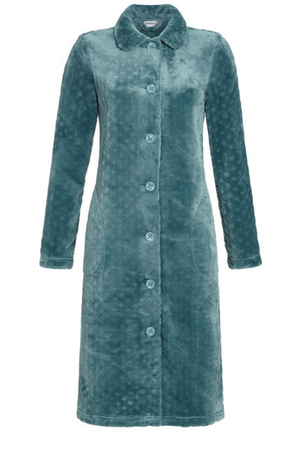 Ringella ochtendjas doorknoop fleece - 3514747 - Glass