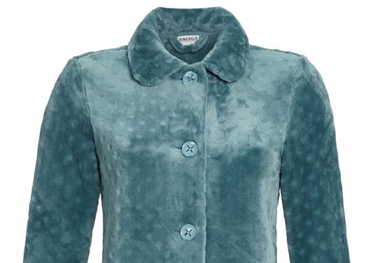 Ringella ochtendjas doorknoop fleece - 3514747 - Glass