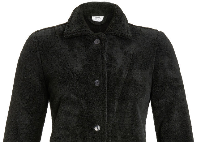 Ringella Solo per Me Doorknoop fleece jas - 3538614 - zwart