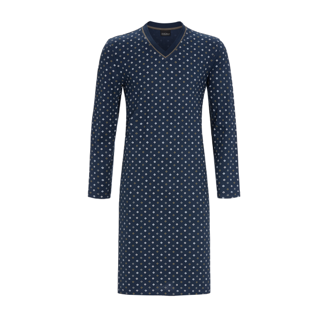 Ringella heren nachthemd V hals - 3541018 - Dark denim