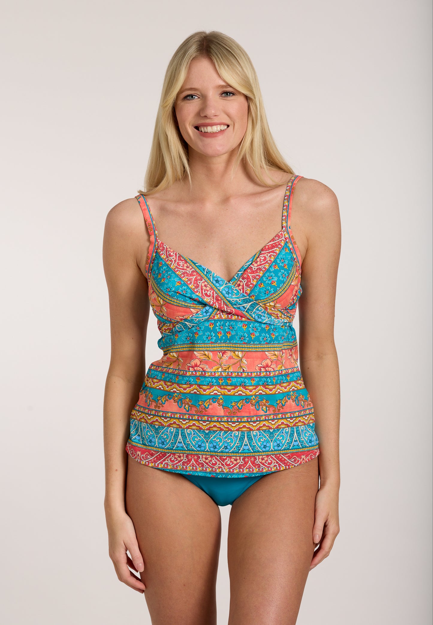 Olympia Tankini voorgevormde cups - 38602 - Turquoise