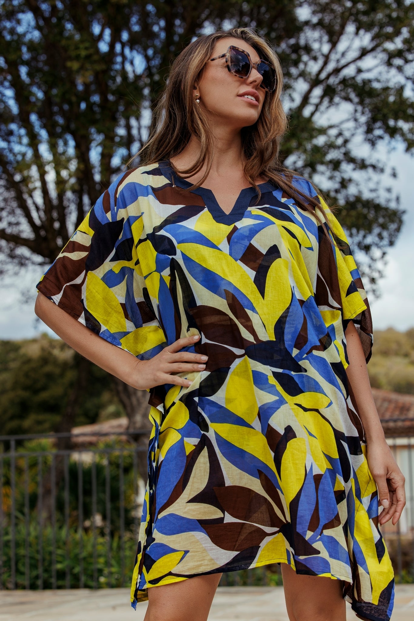 Pastunette beach Poncho / Cover-up - 371251-322-1 - donker Blauw