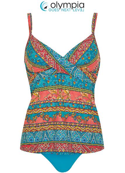 Olympia Tankini voorgevormde cups - 38602 - Turquoise