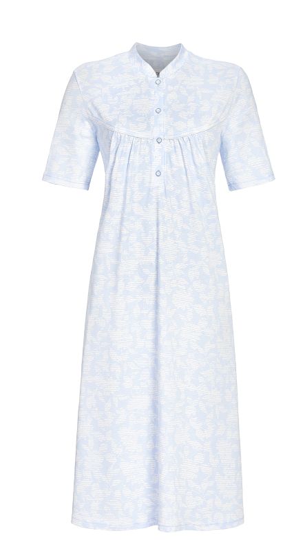 Ringella Nachthemd met pas en knoopsluiting - 4211036 - blauw