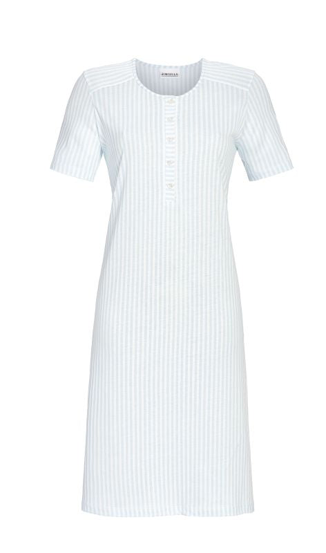 Ringella nachthemd fijne streepjes - 4211038 - Licht blauw