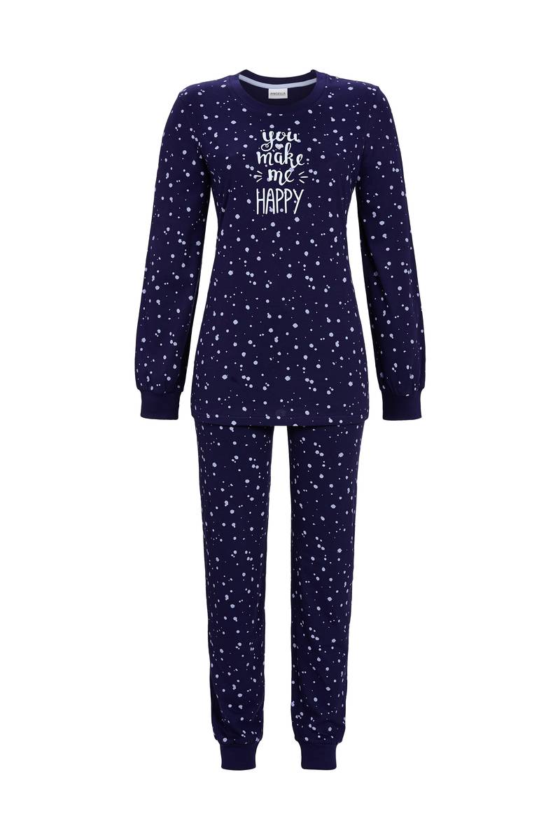 Ringella pyjama met boorden - 4511289 - Donker blauw