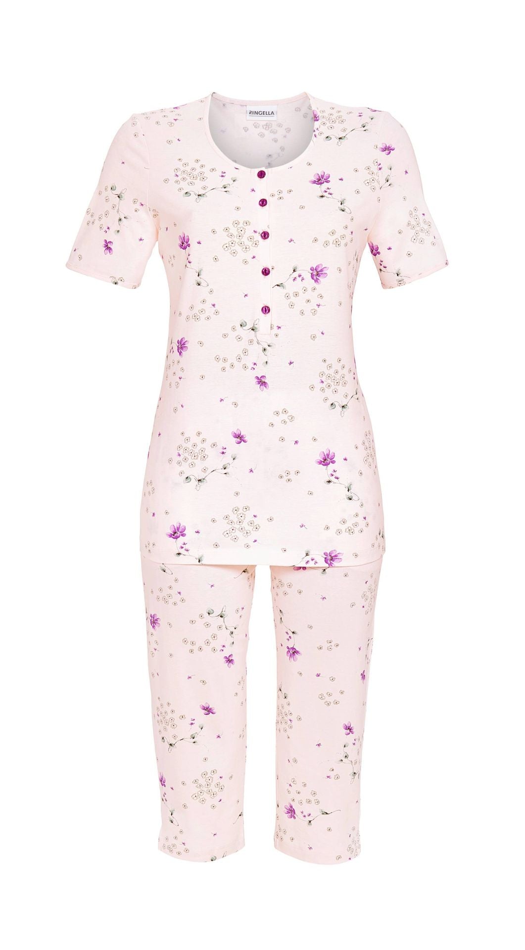 Ringella capri pyjama bloemetje - 5211275 - Roze