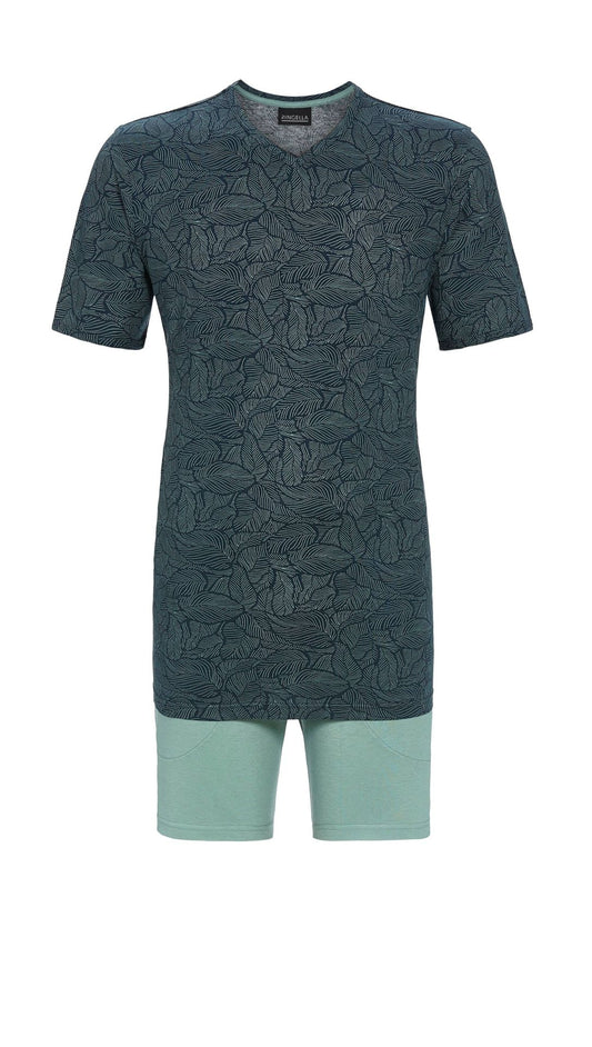 Ringella heren Shortama V hals - 5241312 - Antraciet