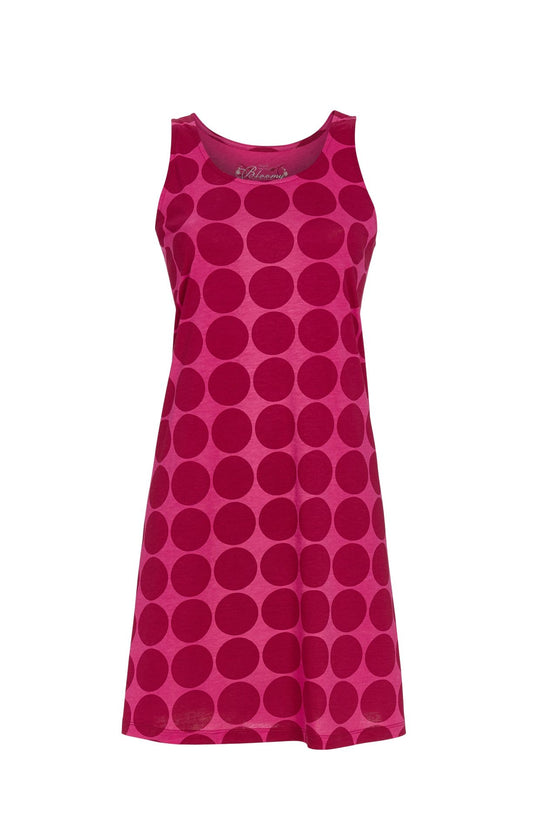 Bloomy mouwloos nachthemd stippen - 5251005 - Roze/rood