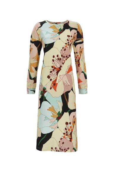 Chérie Line Lang Nachthemd Kleurrijk bloemendessin - 5571104 - multicolor