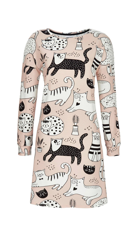 Ringella Nachthemd katten - 5511004 - Roze