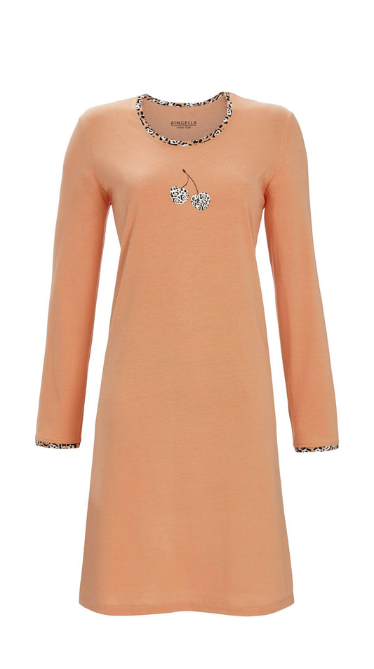 Ringella Nachthemd kersenopdruk - 5511007 - kleur Perzik