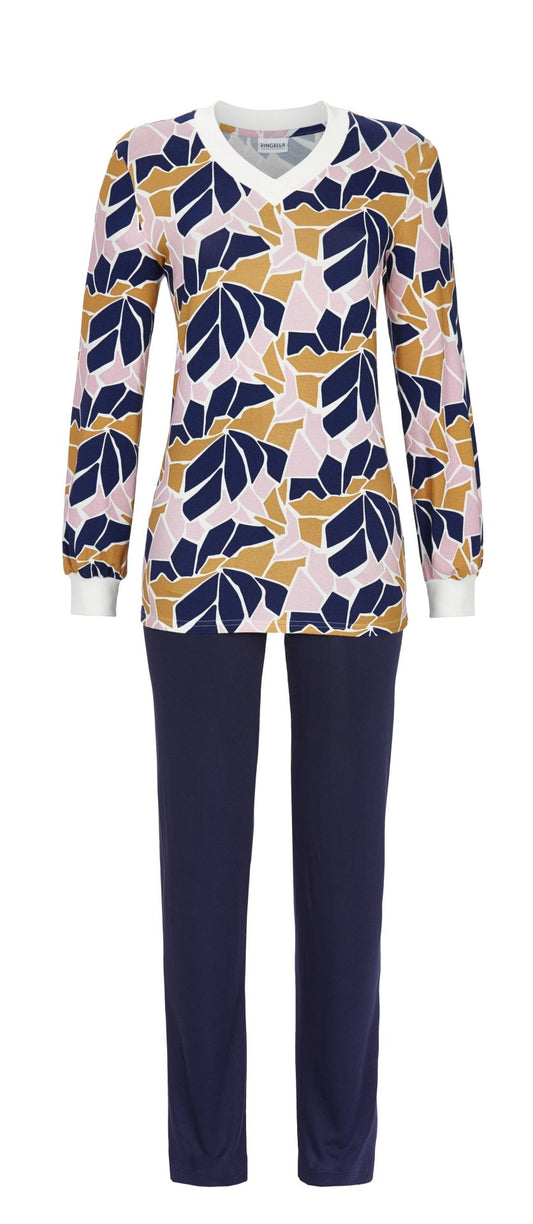 Ringella pyjama met abstract design en boorden - 5511226 - Multicolor