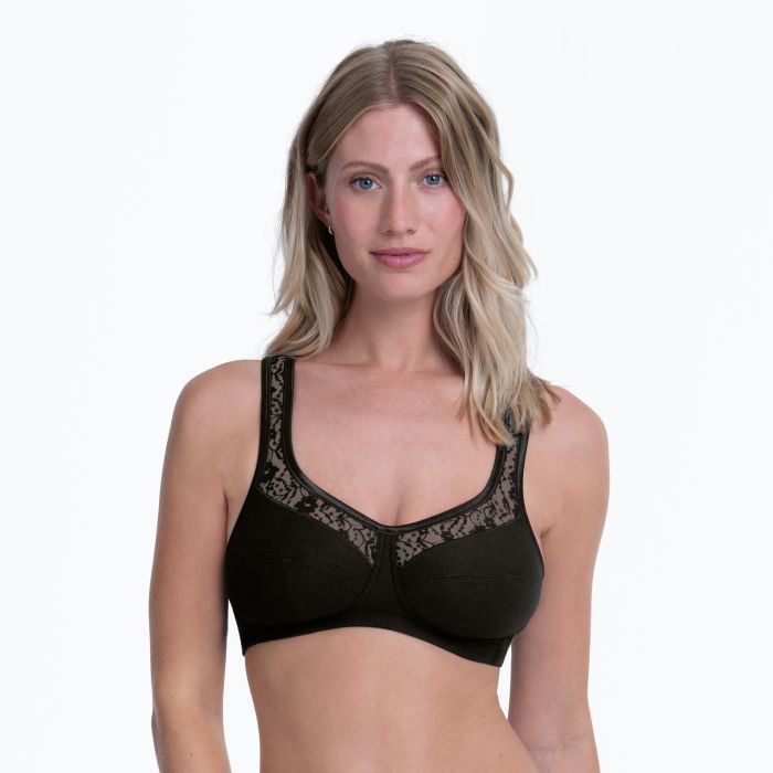Anita comfort katoenen bh zonder beugel - LIA 5817 - Zwart