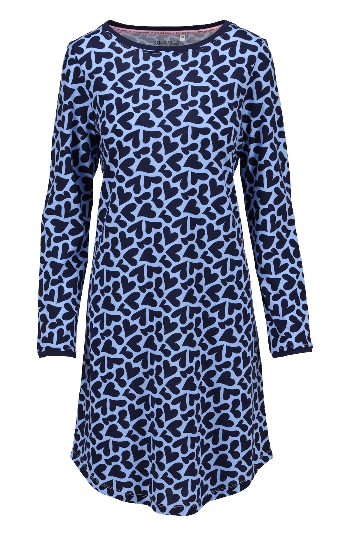 Ringella Nachthemd harten design - 6511011 - Blauw